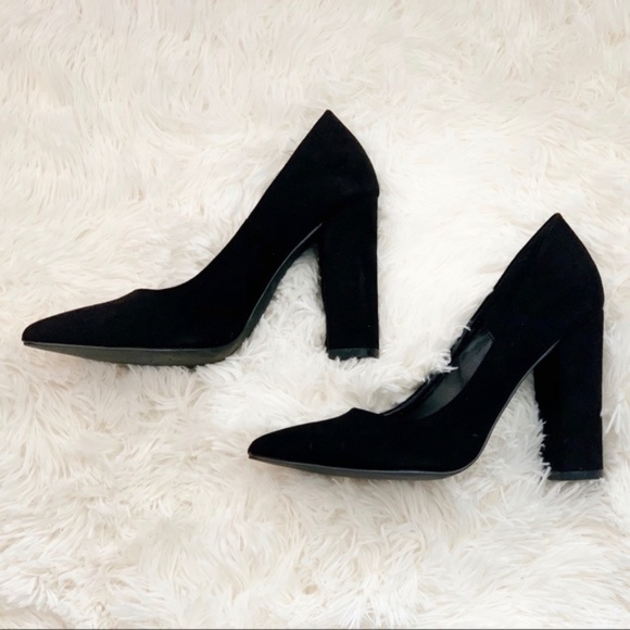 NASTY GAL Baxter Arroyo Vegan Black Suede Pump - Picture 3 of 5